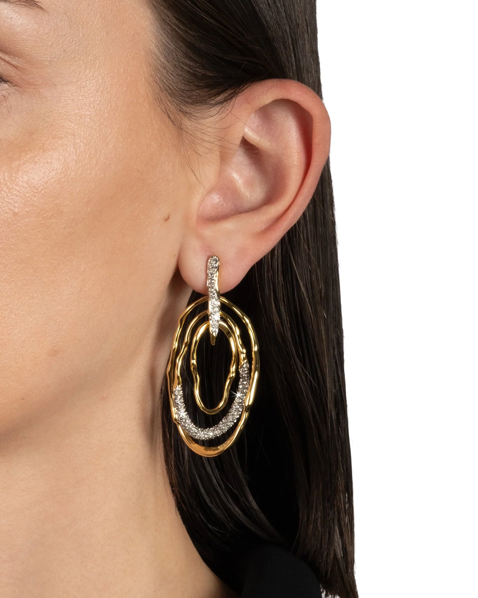 Alexis Bittar-Solanales Crystal Pavé Mobile Post Earring-Earrings-Blue Ruby Jewellery-Vancouver Canada