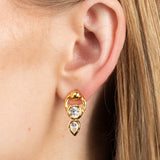 Asterales Gold Petite Doorknocker Post Earrings