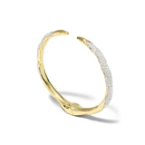 Solanales Crystal Spear Hinge Bracelet 14k Gold Plated, Crystals