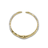 Solanales Crystal Spear Hinge Bracelet 14k Gold Plated, Crystals