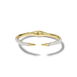Solanales Crystal Spear Hinge Bracelet 14k Gold Plated, Crystals