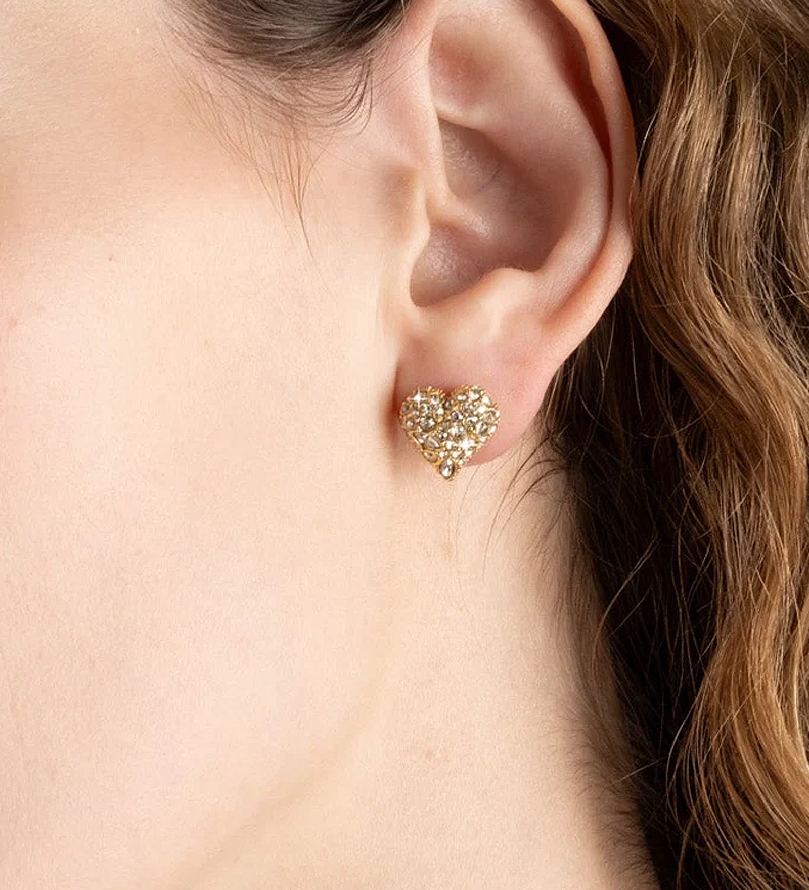 Alexis Bittar-Solanales Crystal Pavé Heart Stud Earrings-Earrings-Blue Ruby Jewellery-Vancouver Canada