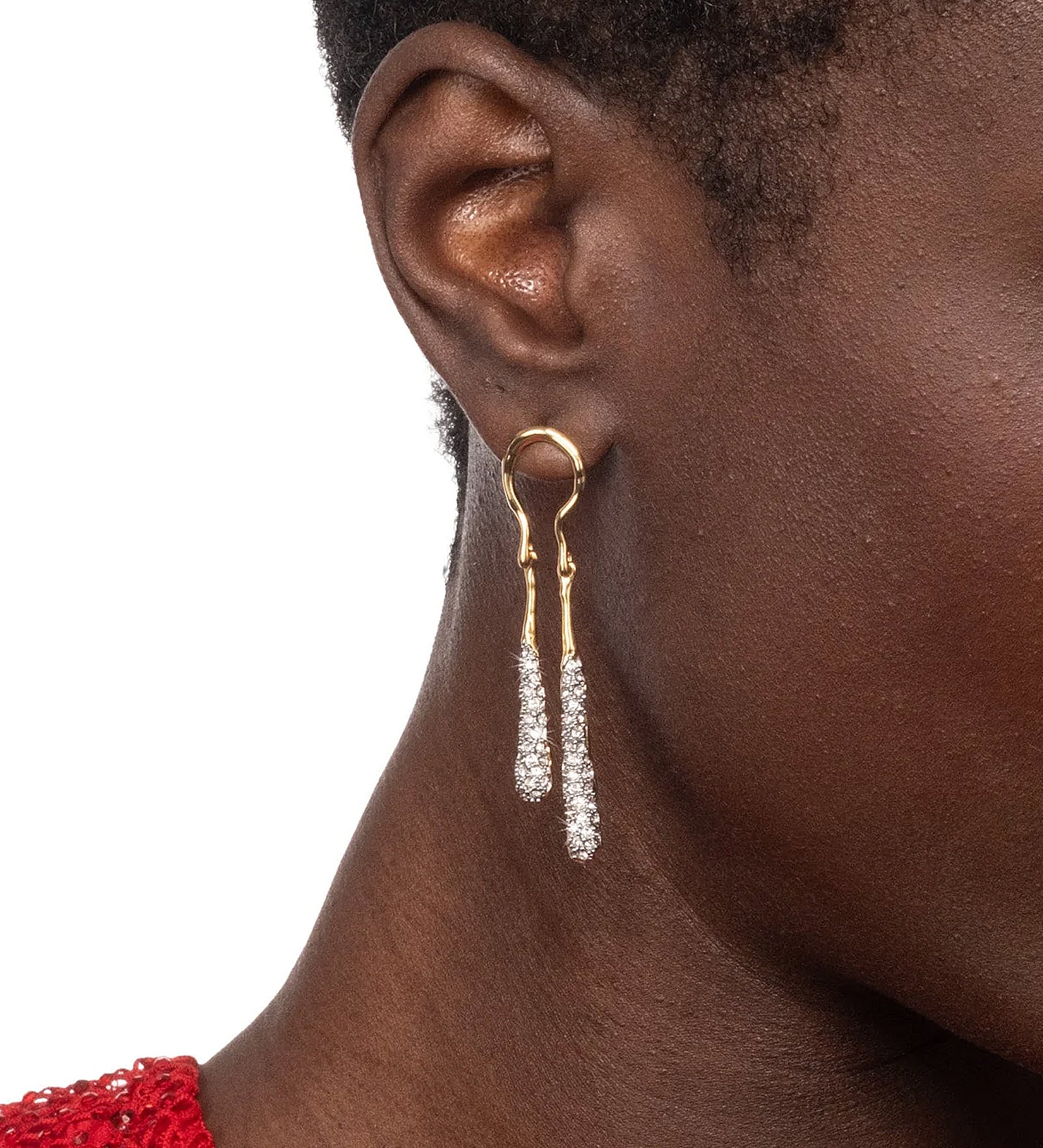 Alexis Bittar-Solanales Crystal Coiled Tear Drop Earrings-Earrings-Blue Ruby Jewellery-Vancouver Canada