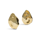 Solanales Crystal Petal Post Earring 14k Gold Plated, Crystals