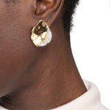 Solanales Crystal Petal Post Earrings