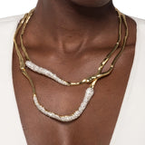Solanales Crystal Twisted Collar Necklace