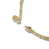 Snake Pave Hinge Collar 14k Gold Plated, Crystals