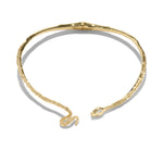 Snake Pave Hinge Collar 14k Gold Plated, Crystals