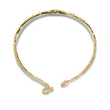 Snake Pave Hinge Collar 14k Gold Plated, Crystals