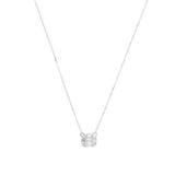 Multi Baguette Necklace Sterling Silver, Diamond