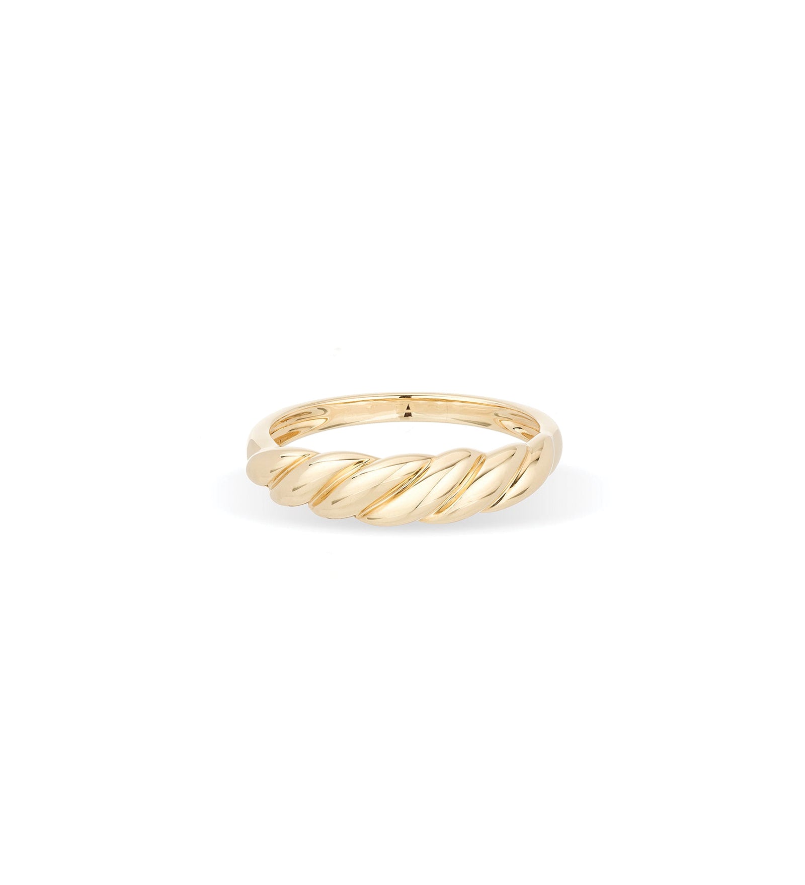 Lasso Tapered Dome Ring 14k Yellow Gold / 6