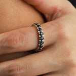 Adina Reyter-Diamond Stone Eternity Ring-Rings-Blue Ruby Jewellery-Vancouver Canada