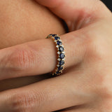 Adina Reyter-Diamond Stone Eternity Ring-Rings-Blue Ruby Jewellery-Vancouver Canada