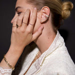 Adina Reyter-Tiny Pavé Heart + Arrow Studs-Earrings-14K Yellow Gold-Blue Ruby Jewellery-Vancouver Canada