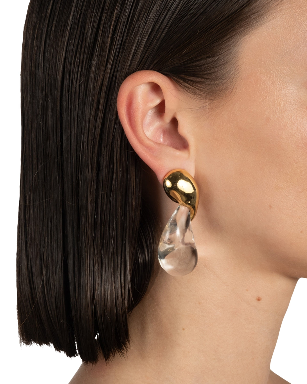 Alexis Bittar-Liquid Lucite Modernist Earrings-Earrings-Blue Ruby Jewellery-Vancouver Canada