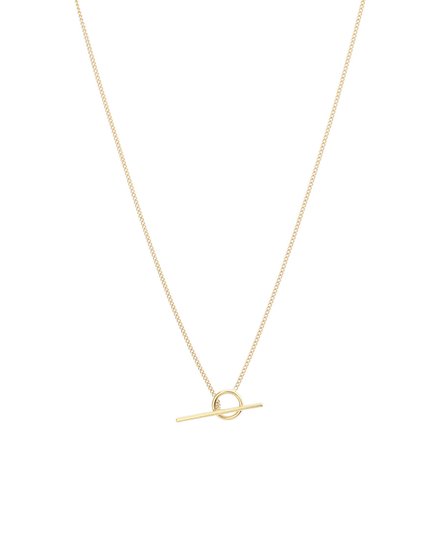 Ariel Gordon-Toggle Cuban Chain Necklace-Necklaces-14k Yellow Gold-Blue Ruby Jewellery-Vancouver Canada