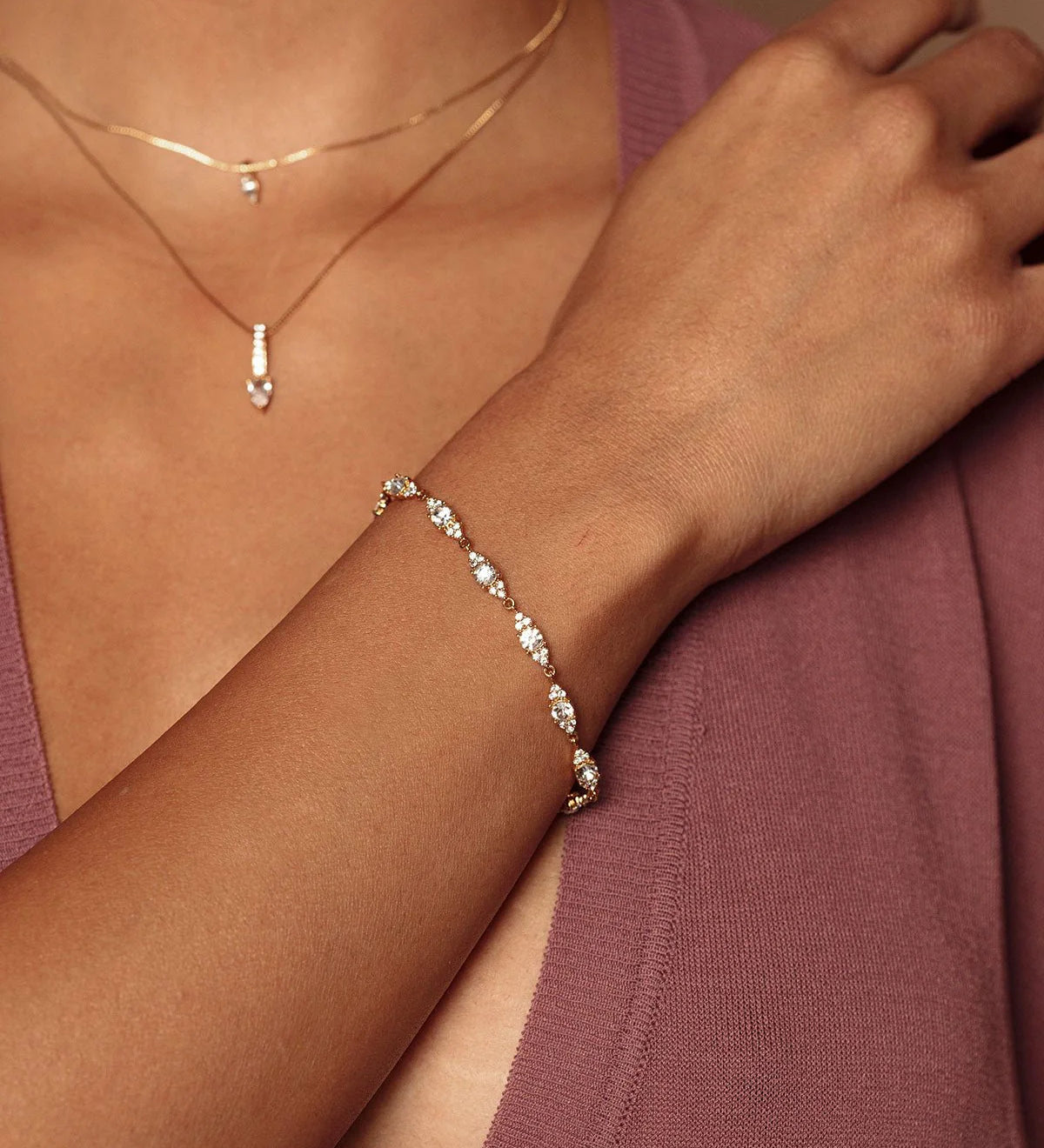 Olive & Piper-Mini Chloe Bracelet-Bracelets-Blue Ruby Jewellery-Vancouver Canada