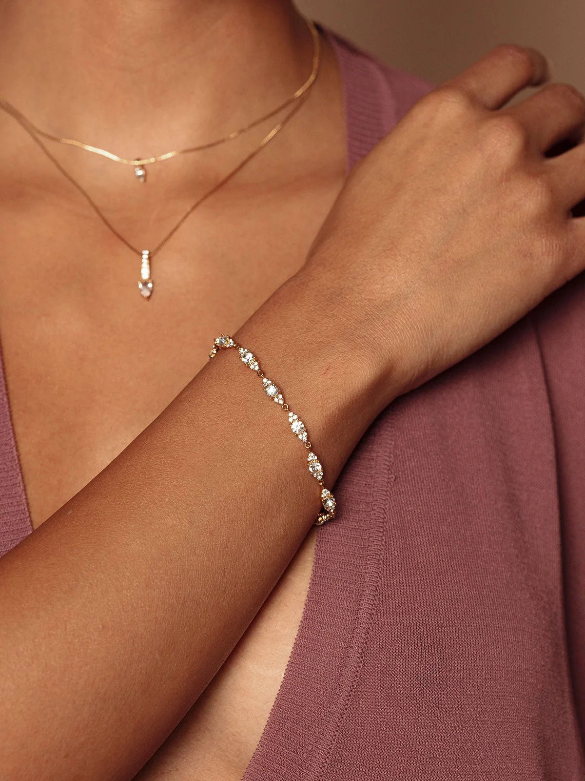 Olive & Piper-Mini Chloe Bracelet-Bracelets-Blue Ruby Jewellery-Vancouver Canada