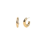 Baseline-Oval Hoops | 33mm-18k Gold Plated-Blue Ruby Jewellery-Vancouver Canada