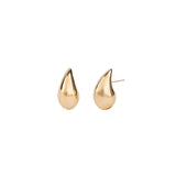 Baseline-Teardrop Medium Studs-Earrings-18k Gold Plated-Blue Ruby Jewellery-Vancouver Canada