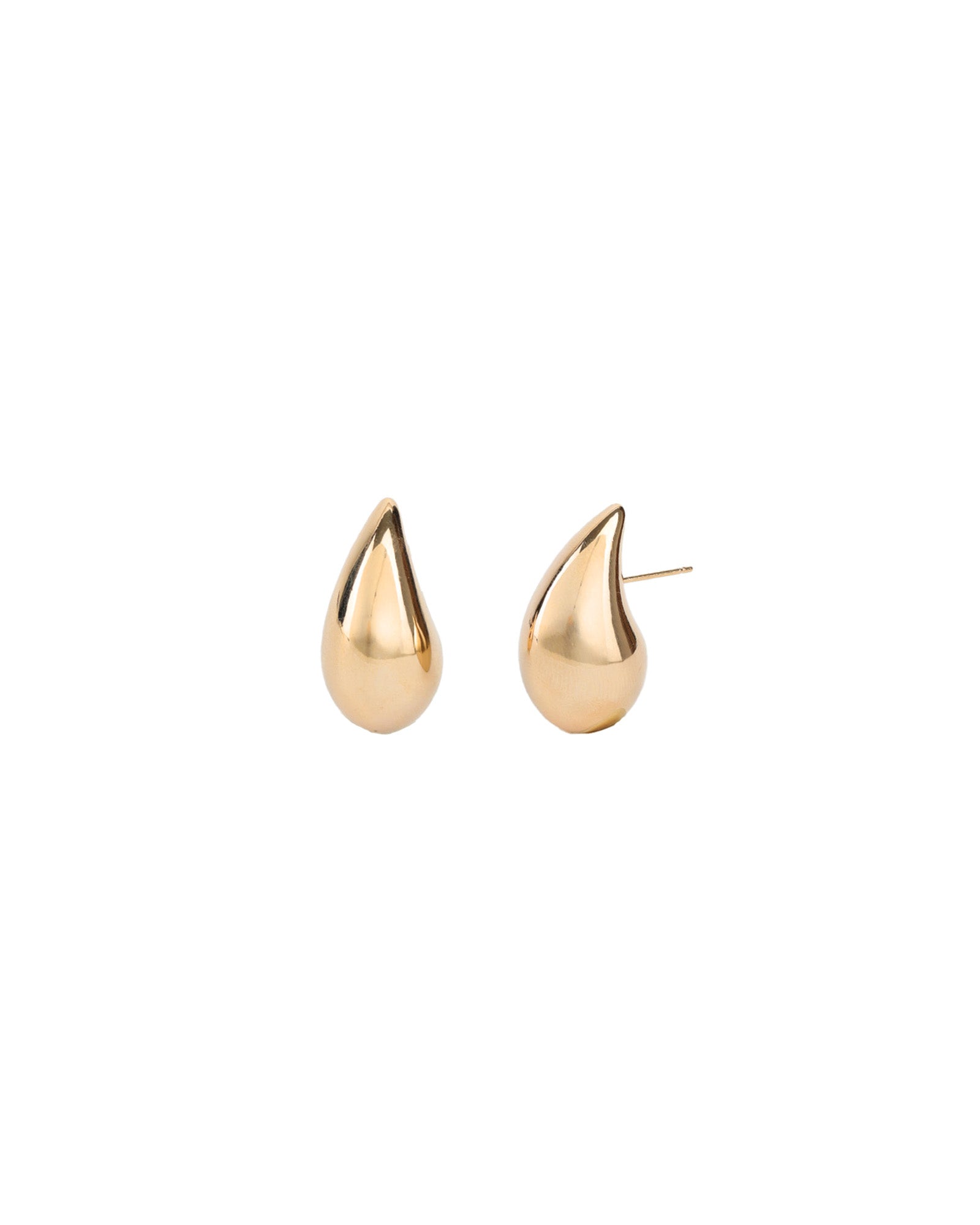 Baseline-Teardrop Medium Studs-Earrings-18k Gold Plated-Blue Ruby Jewellery-Vancouver Canada