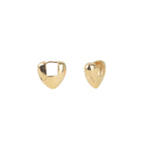 Baseline-Heart Huggies | 17mm-Earrings-18k Gold Plated-Blue Ruby Jewellery-Vancouver Canada