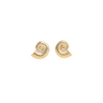 Large Shell Studs 18k Gold Plated
