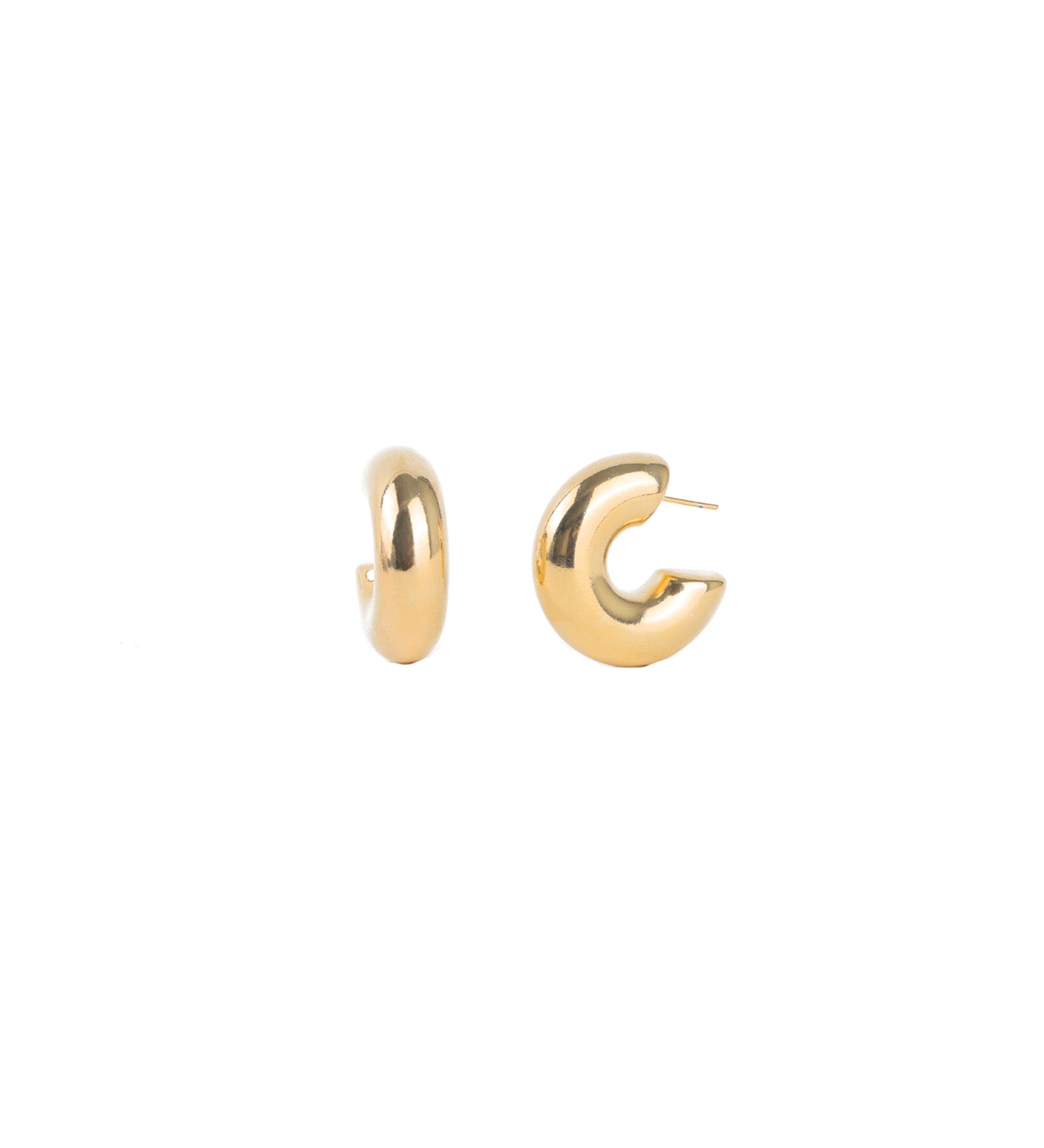Baseline-Wide Hoops | 32mm-Earrings-18k Gold Plated-Blue Ruby Jewellery-Vancouver Canada