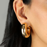 Chubby Hoops | 25mm 18k Gold Plated