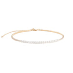 Baseline-Pearl CZ Choker-Necklaces-18k Gold Plated, Cubic Zirconia-Blue Ruby Jewellery-Vancouver Canada