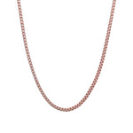 Box Enamel Necklace 18k Gold Plated, Nude Enamel