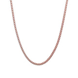 Box Enamel Necklace 18k Gold Plated, Nude Enamel