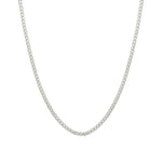 Baseline-Box Enamel Necklace-Necklaces-18k Gold Plated, White Enamel-Blue Ruby Jewellery-Vancouver Canada