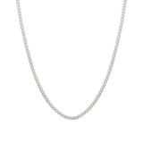 Baseline-Box Enamel Necklace-Necklaces-18k Gold Plated, White Enamel-Blue Ruby Jewellery-Vancouver Canada