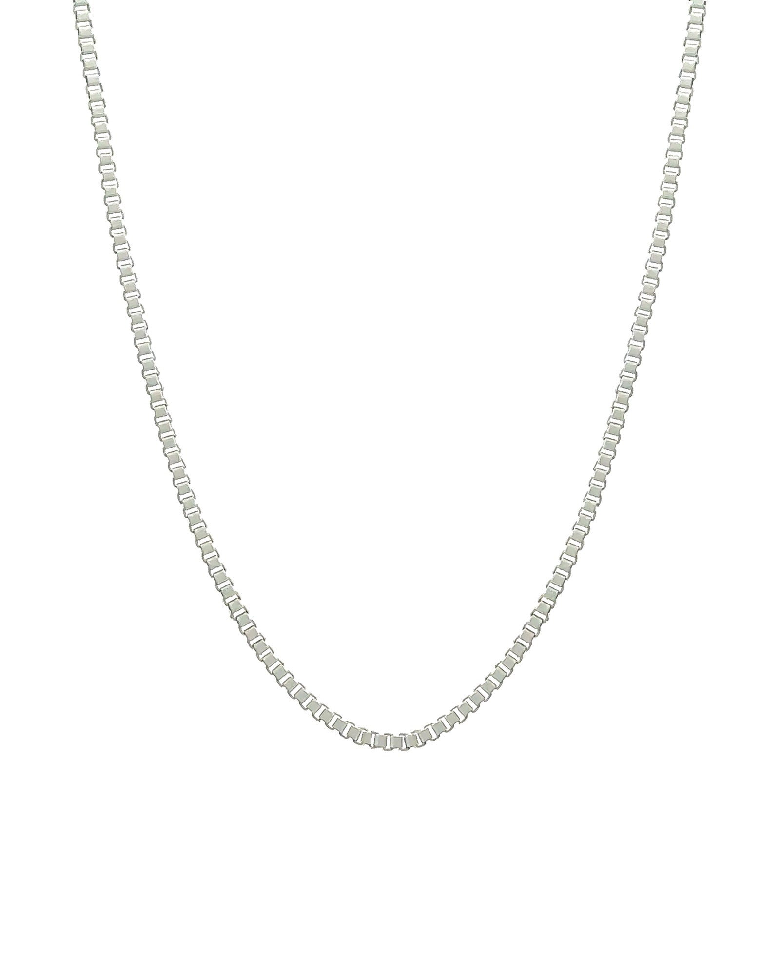 Baseline-Box Enamel Necklace-Necklaces-18k Gold Plated, White Enamel-Blue Ruby Jewellery-Vancouver Canada