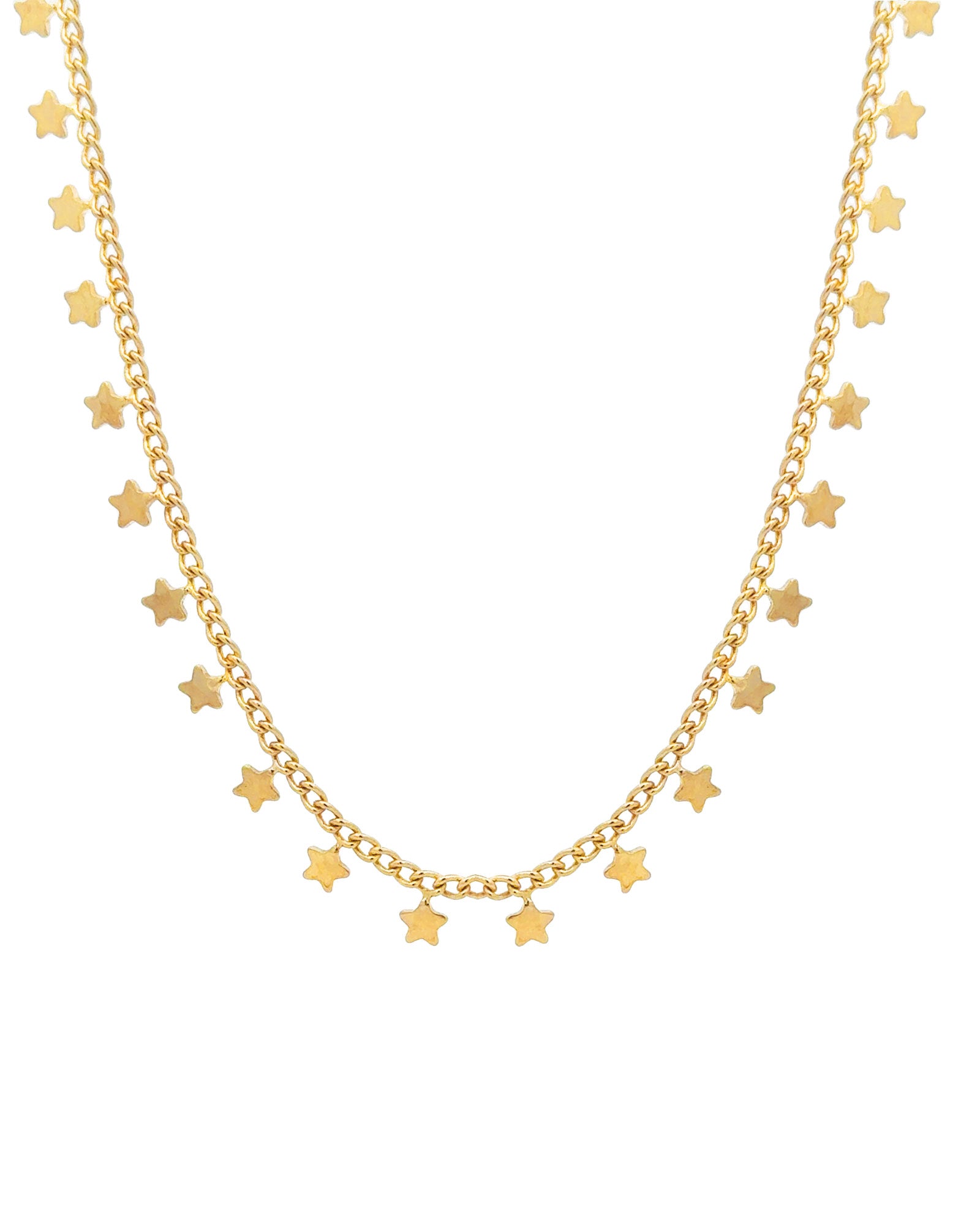 Baseline-Star Dangle Choker-Necklaces-18k Gold Plated-Blue Ruby Jewellery-Vancouver Canada