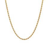 Baseline-Rope Chain | 2mm-Necklaces-18k Gold Plated-14"-Blue Ruby Jewellery-Vancouver Canada