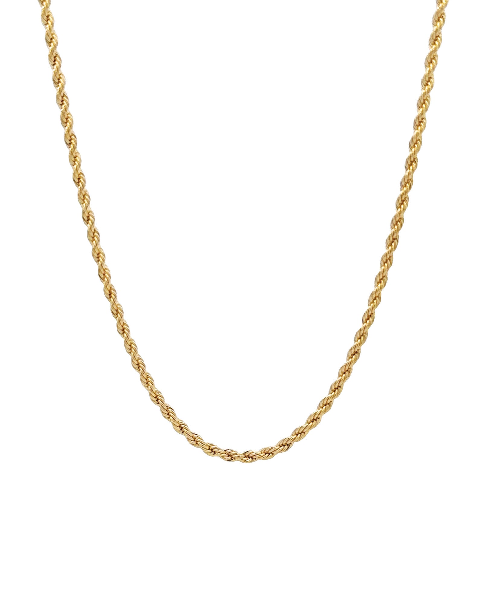 Baseline-Rope Chain | 2mm-Necklaces-18k Gold Plated-14"-Blue Ruby Jewellery-Vancouver Canada
