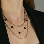 Flat Snake Necklace | 3mm 18k Gold Plated
