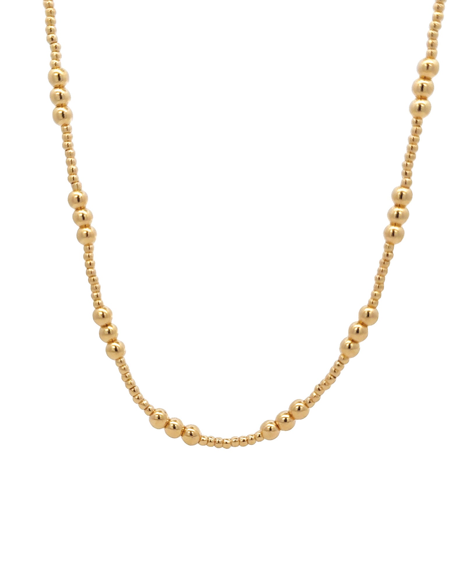 Mix Ball Chain Necklace 18k Gold Plated
