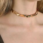 Wave Choker 18k Gold Plated