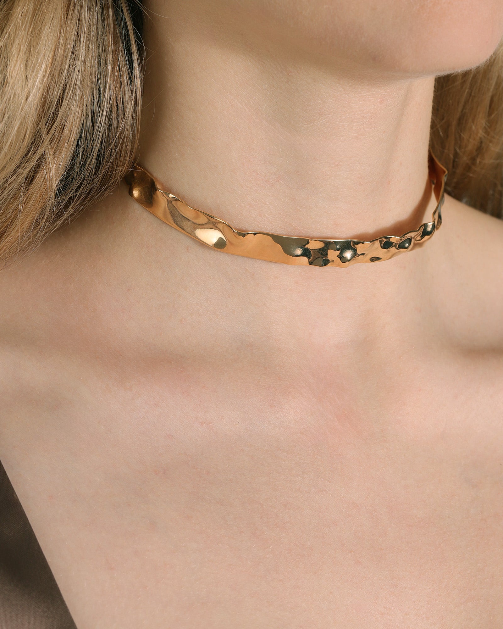 Wave Choker 18k Gold Plated