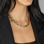 Mariner Puff Chain Necklace 18k Gold Plated