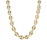 Baseline-Mariner Puff Chain Necklace-Necklaces-18k Gold Plated-Blue Ruby Jewellery-Vancouver Canada
