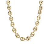 Baseline-Mariner Puff Chain Necklace-Necklaces-18k Gold Plated-Blue Ruby Jewellery-Vancouver Canada