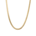 Herringbone Necklace | 4mm 18k Gold Plated
