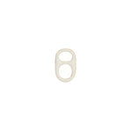 Baseline-Pull Tab Enamel Charm-Necklaces-18k Gold Plated, White Enamel-Blue Ruby Jewellery-Vancouver Canada
