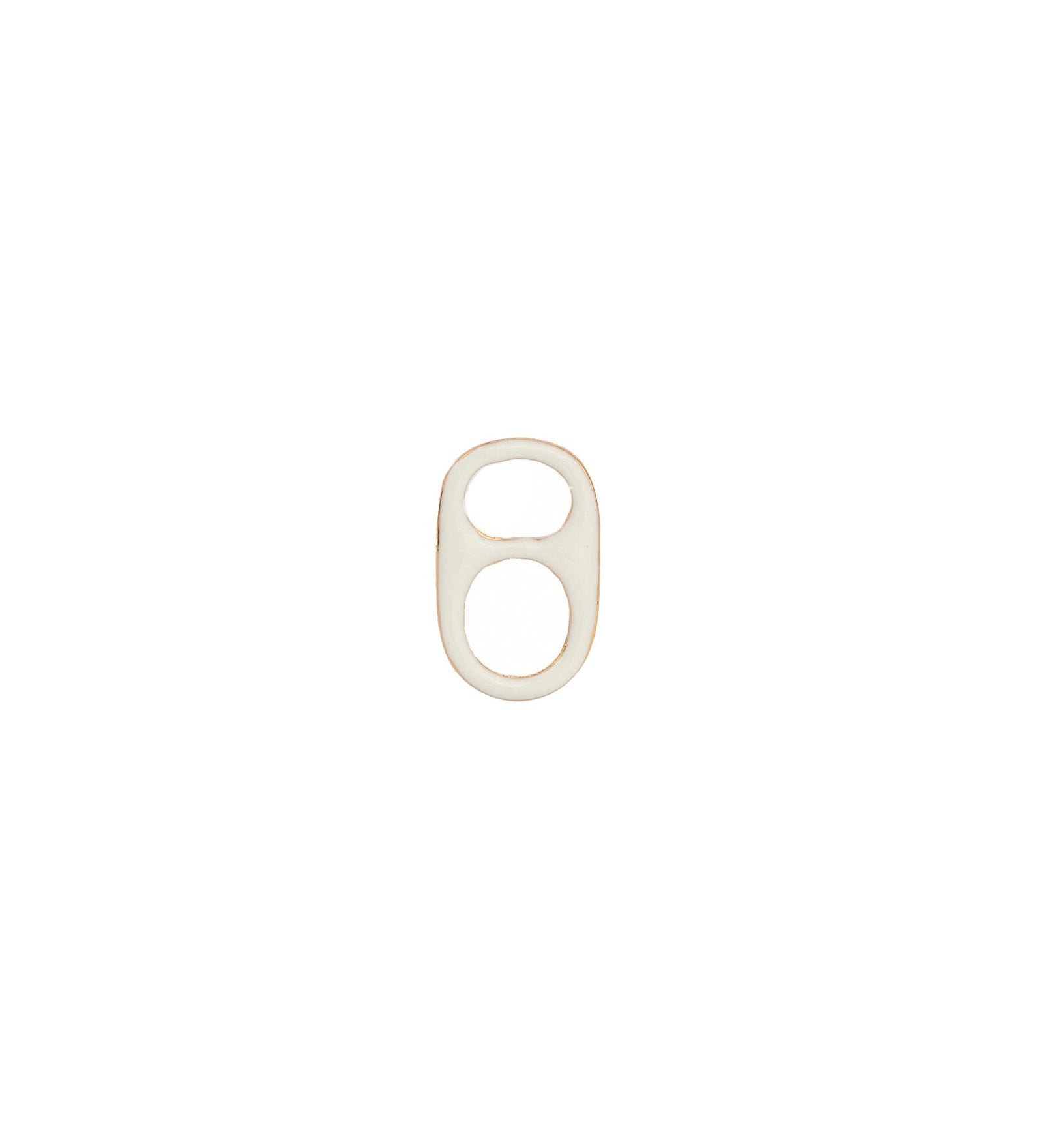 Baseline-Pull Tab Enamel Charm-Necklaces-18k Gold Plated, White Enamel-Blue Ruby Jewellery-Vancouver Canada