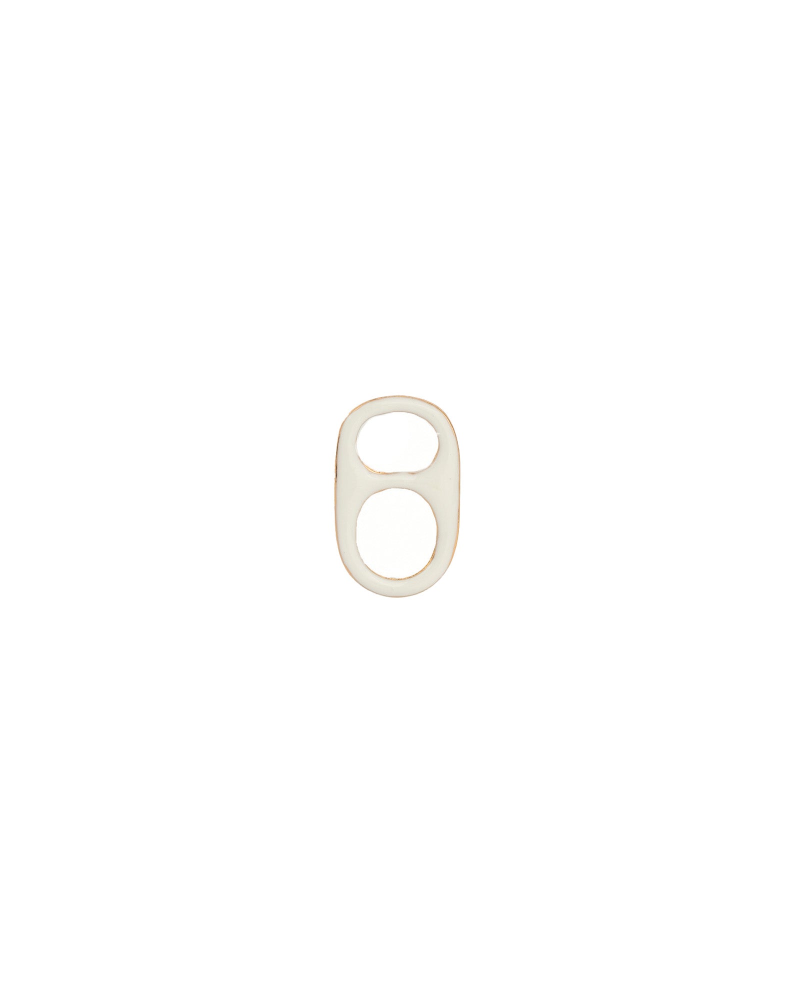 Baseline-Pull Tab Enamel Charm-Necklaces-18k Gold Plated, White Enamel-Blue Ruby Jewellery-Vancouver Canada