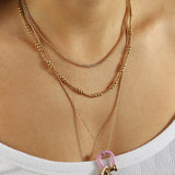 Baseline-Enamel Carabiner-Necklaces-Blue Ruby Jewellery-Vancouver Canada